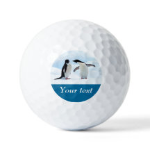 Antarctica Penguin op ijs gepersonaliseerde tekst