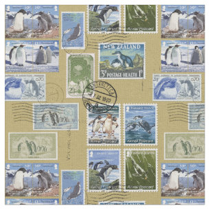 Antarctica - Penguin Postage Stamps Stof