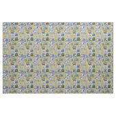 Antarctica - Penguin Postage Stamps Stof (Fat Quarter)