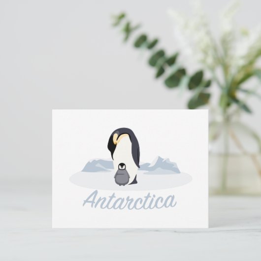 Antarctica Penguins Briefkaart (Staand voorkant)