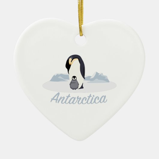 Antarctica Penguins Keramisch Ornament (Voorkant)
