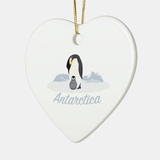 Antarctica Penguins Keramisch Ornament (Links)