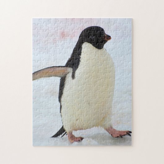 Antarctica. Petermann-eiland. Adelie-pinguïn Legpuzzel (Verticaal)