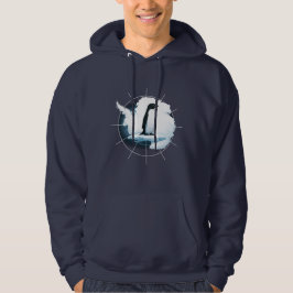 Antarctica Pinguïn Embleem – Poolreiziger Design Hoodie