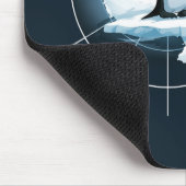 Antarctica Pinguïn Embleem – Poolreiziger Design Muismat (Hoek)