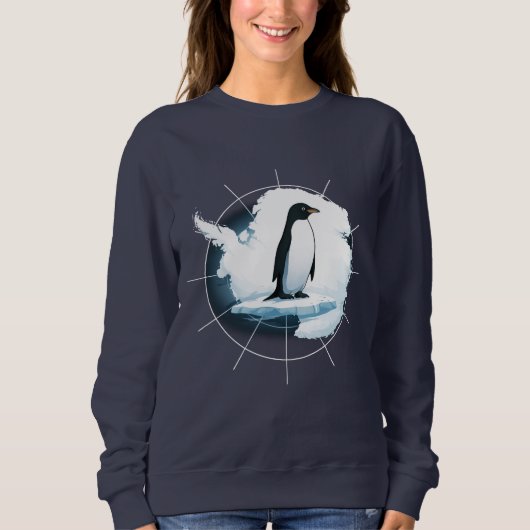 Antarctica Pinguïn Embleem – Poolreiziger Design Trui (Voorkant)
