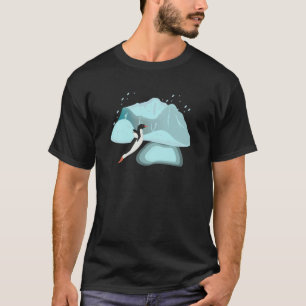 Antarctica Pinguïn Springt in een Zwembad met Wate T-shirt
