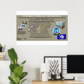 Antarctica Piramide Steden 3 Poster (Thuiskantoor)