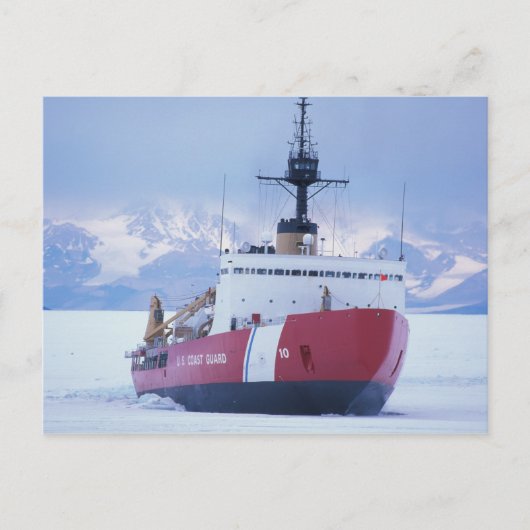 Antarctica, Ross Island, McMurdo Station, USCG Briefkaart (Voorkant)