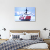 Antarctica, Ross Island, McMurdo Station, USCG Canvas Afdruk (Insitu (Slaapkamer))