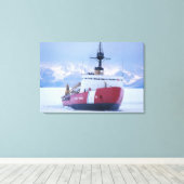 Antarctica, Ross Island, McMurdo Station, USCG Canvas Afdruk (Insitu (Houten vloer))