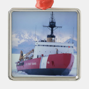 Antarctica, Ross Island, McMurdo Station, USCG Metalen Ornament