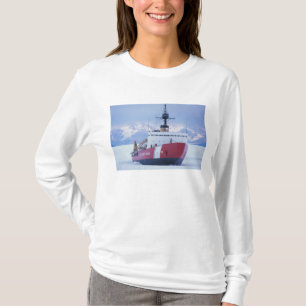 Antarctica, Ross Island, McMurdo Station, USCG T-shirt