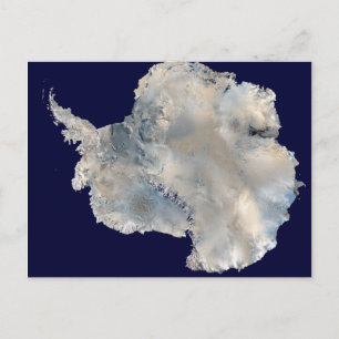 Antarctica satelliet foto-wetenschap reizen afbeel briefkaart