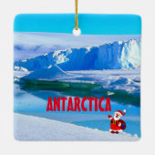 Antarctica Schilderachtig keramisch vierkant versi Keramisch Ornament (Achterkant)