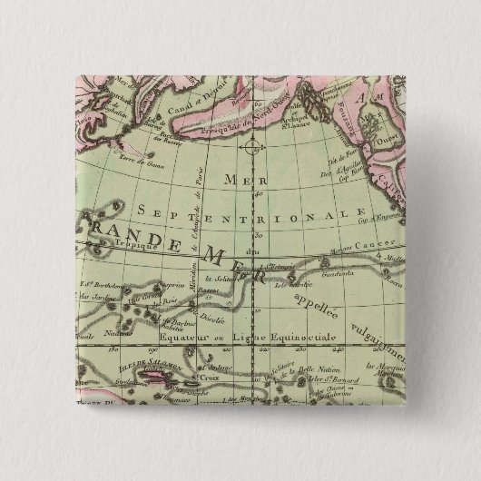 Antarctica Vierkante Button 5,1 Cm (Voorkant)