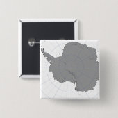 Antarctica Vierkante Button 5,1 Cm (Voorkant /achterkant)