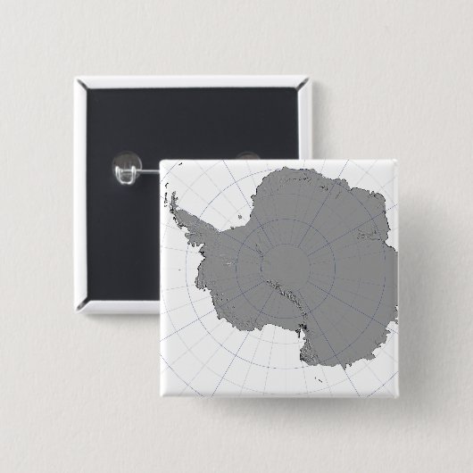 Antarctica Vierkante Button 5,1 Cm (Voorkant /achterkant)