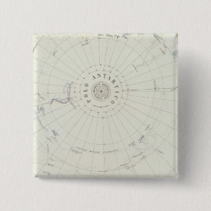 Antarctica Vierkante Button 5,1 Cm