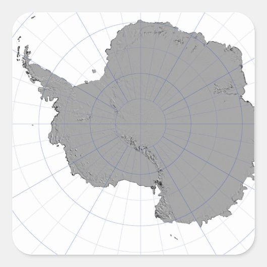 Antarctica Vierkante Sticker (Voorkant)
