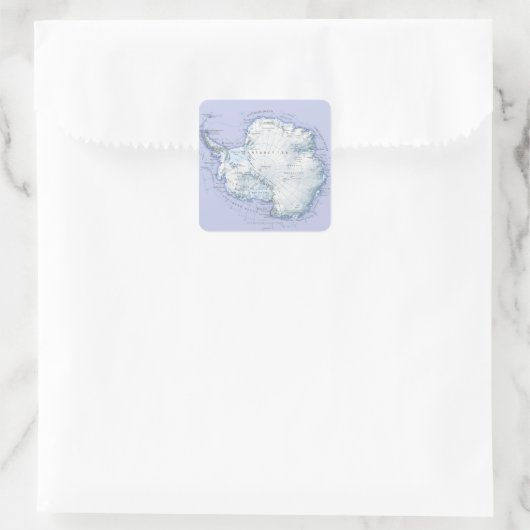 Antarctica Vierkante Sticker (Tas)