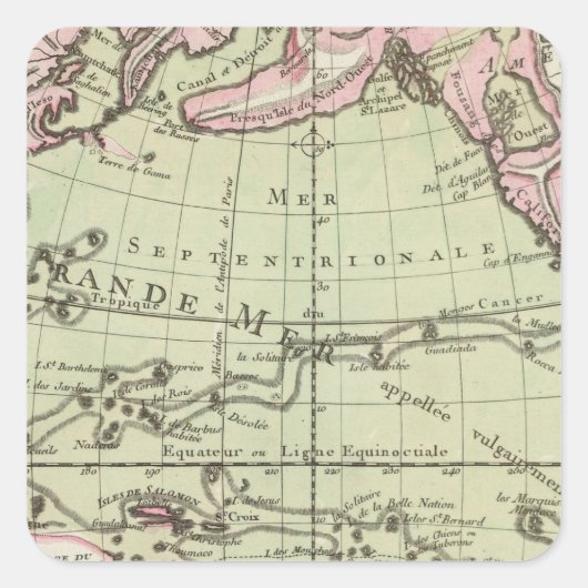 Antarctica Vierkante Sticker (Voorkant)