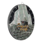 Antarctica vintage reisposter dartbord (Voorkant Links)