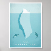 Antarctica Vintage Travel Poster (Voorkant)