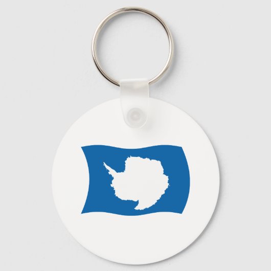 Antarctica Vlag Sleutelhanger (Voorkant)