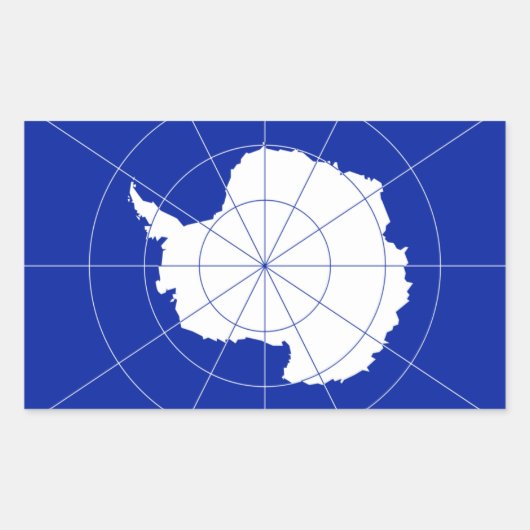 Antarctica Vlag Sticker* Rechthoekige Sticker (Voorkant)