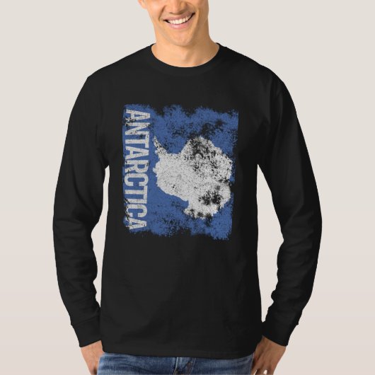 Antarctica vlag verhit t-shirt (Voorkant)