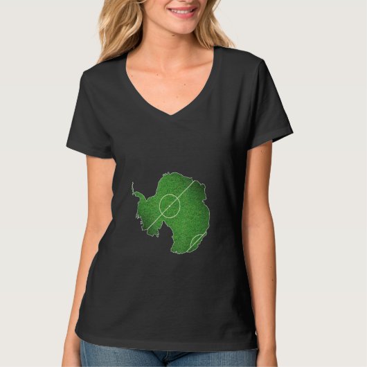 Antarctica Voetbalveld T-shirt (Voorkant)