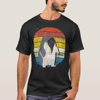 Antarctica Zoo Animal Penguin Lover Retro Penguin T-shirt