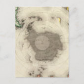 Antarctica, zuidelijk halfrond briefkaart (Voorkant)