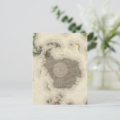 Antarctica, zuidelijk halfrond briefkaart (Staand voorkant)