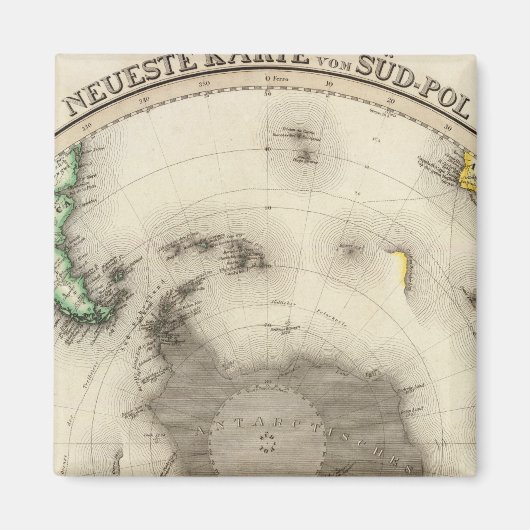 Antarctica, zuidelijk halfrond magneet (Voorkant)