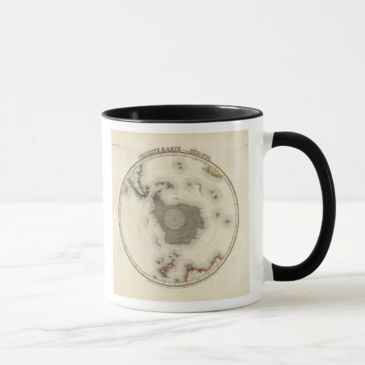 Antarctica, zuidelijk halfrond mok (Rechts)