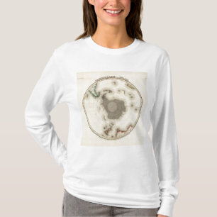 Antarctica, zuidelijk halfrond t-shirt