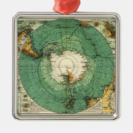 AntarcticaPanoramaAntarctica Metalen Ornament (Voorkant)
