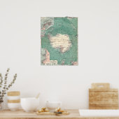 Antarctisch continent poster (Keuken)