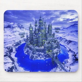 Antarctisch Steampunk Kasteel Met Slotgracht Muismat