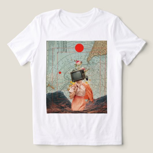 Antarctisch uitzend T-shirt (Design voorkant)