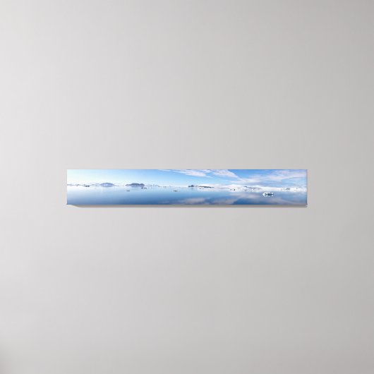 Antarctische geluidspanorama canvas afdruk (Voorkant)