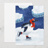 Antarctische Glijding Feestdagenkaart (Voorkant / Achterkant)