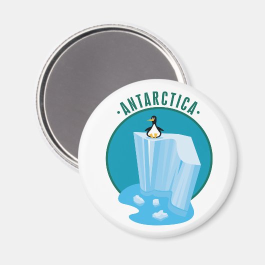 Antarctische ijsberg magneet (Voorkant / Achterkant)