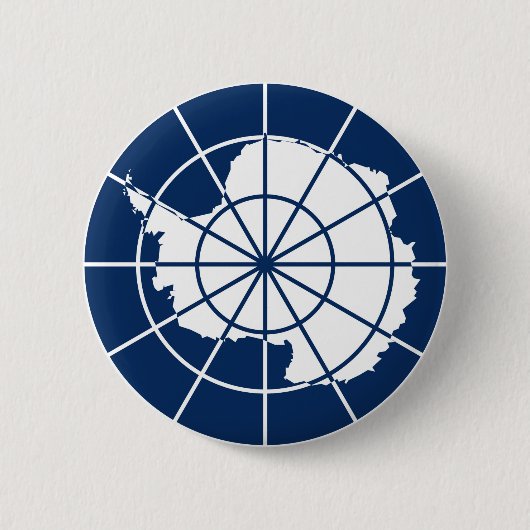 Antarctische kenteken ronde button 5,7 cm (Voorkant)