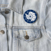 Antarctische kenteken ronde button 5,7 cm (In situ)