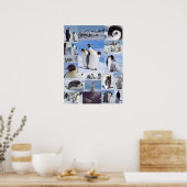 Antarctische keperor Penguin Collage Poster (Keuken)