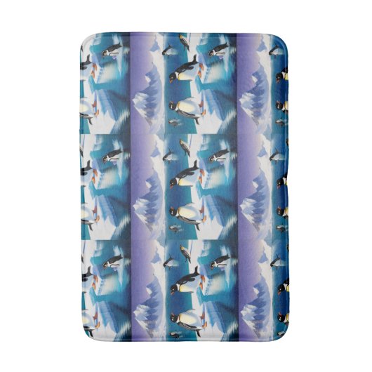 Antarctische pinguïn badmat (Voorkant Verticaal)