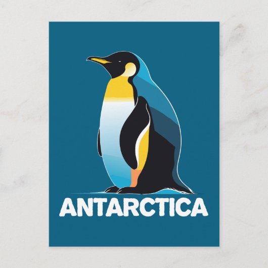 Antarctische pinguïn briefkaart (Voorkant)